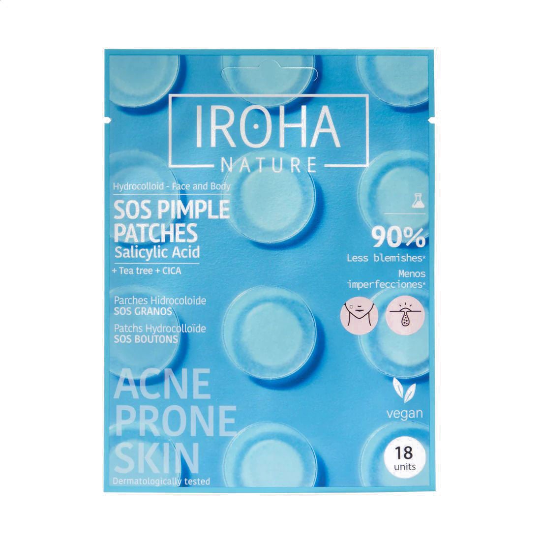 Патчі від прищів Iroha Nature SOS Pimple Patches, 18 шт